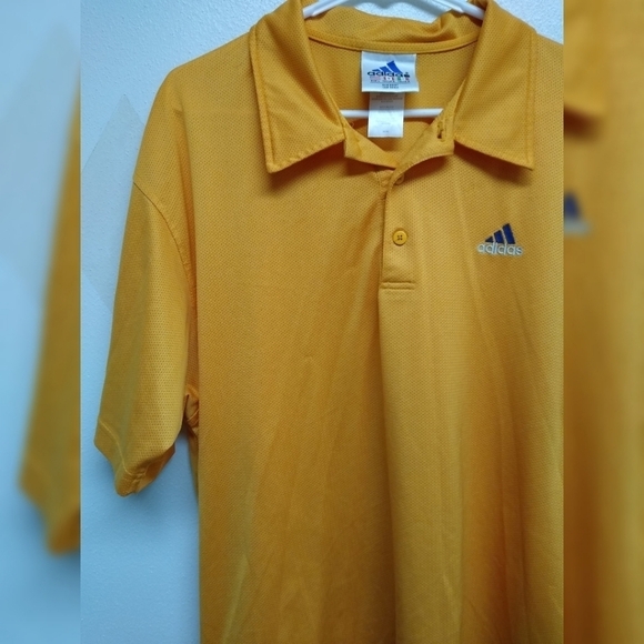 Adidas men's orange polo shirt size L - Picture 4 of 8